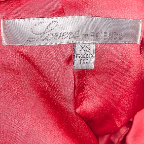 Lovers + Friends Orange Lace Romper - Picture 4 of 4